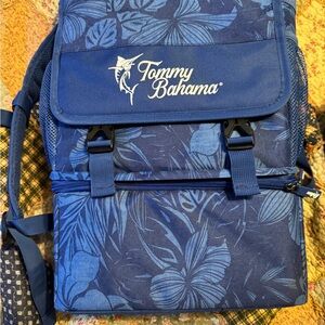 Tommy Bahama Navy Leaf Print Men's Backpack